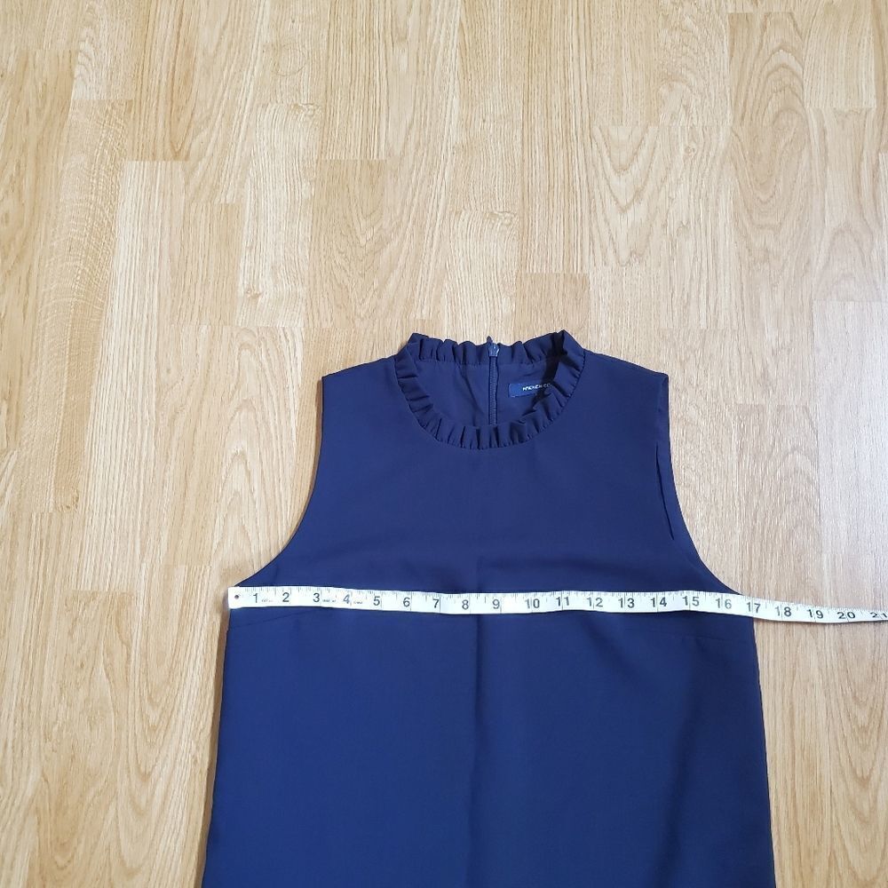 French Connection Navy Shift Dress Sz2 - Picture 8 of 10